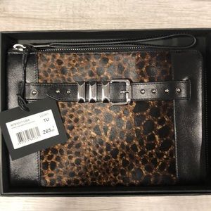 Leopard wristlet